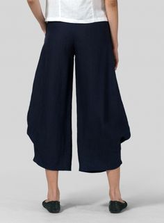 Linen Flared Leg Crop Pants Chic Culottes With Loosely Fitted Hips, Chic Wide-leg Harem Pants, Chic Straight Leg Harem Pants With Pockets, Chic Wide Leg Harem Pants, Elegant Ankle-length Relaxed Fit Harem Pants, Chic Stretch Culottes Ankle-length, Chic Solid Color Relaxed Fit Harem Pants, Chic Stretch Wide-leg Harem Pants, Chic Straight Leg Capris With Pockets