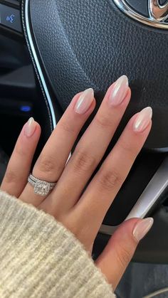 Hailey Bieber Chrome Nails, Hailey Bieber Chrome, Fine Nails, Engagement Nails, Her Nails