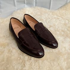 Brand New In Box Burnished Beet Leather J. Crew Academy Penny Loafers In Size 6.5, True To Size Though It Does Run A Little Narrow. From The Website: We've Perfected The Timeless Style In Structured Italian Leather That Molds To The Foot With Wear And Just Keeps Getting Better With Age. P.S. Plays Well With Colorful Socks! Italian Leather Upper And Lining Burgundy Formal Loafers With Flat Heel, Classic Burgundy Loafers For Office, Burgundy Slip-on Office Loafers, Burgundy Almond Toe Loafers For Office, Classic Burgundy Almond Toe Loafers, Elegant Burgundy Office Loafers, Classic Burgundy Loafers With Round Toe, Brown Flat Oxfords For Formal Occasions, Burgundy Closed Toe Formal Loafers