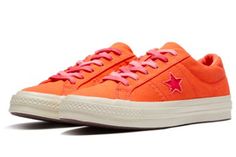 Converse Womens WMNS One Star 'Orange' Orange/Pink 564152C Orange Sporty Sneakers For Spring, Sporty Orange Sneakers For Spring, Orange Lace-up Sneakers For Spring, Orange Low-top Sneakers For Summer, Orange Sneakers For Streetwear In Summer, Orange Sneakers For Summer Streetwear, Orange Sneakers For Summer Sports, Orange Sports Sneakers For Summer, Orange Sneakers For Sports