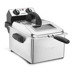 an electric deep fryer on a white background