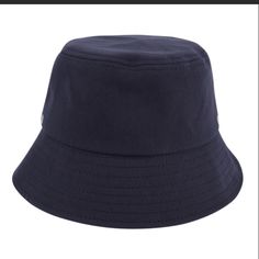 Navy Blue Cotton Bucket Hat Get Ready For The Beach Circumference 23” Height 6” Width 11” Blue Cotton Bucket Hat With Flat Brim, Navy Bucket Hat With Curved Brim For Beach, Navy Bucket Hat With Curved Brim For Summer, Navy Casual Bucket Hat For Beach, Navy Casual Bucket Hat For The Beach, Navy Curved Brim Bucket Hat For Beach, Casual Blue Bucket Hat One Size, Casual Navy Bucket Hat For Beach, Casual Navy Bucket Hat For Outdoor