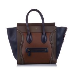 Celine Nano Luggage, Birkin Handbags, Celine Handbags, Hedi Slimane, Drawstring Bucket Bag, Celine Luggage, Brown Handbag, Leather Luggage, Leather Bifold Wallet