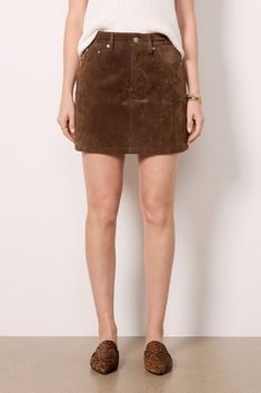 Elevate your summer-to-fall wardrobe with this suede mini skirt by BlankNYC, featuring a zipper fly closure and 5-pocket styling. Pair with a sweater tank and mules for the perfect transitional look. | BLANKNYC Women's Ellie Suede Mini Skirt, Size 28, Brown Suede Mini Skirt, Suede Skirt, Sweater Tank, Blank Nyc, Fall Wardrobe, Autumn Summer, Mini Skirt, Mini Skirts, Zipper