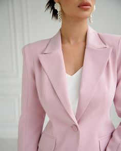 Dusty Pink Pantsuit for Women, Pink Formal Pantsuit for Office, Business Suit Womens, Light Pink Blazer Trouser Suit for Women - Etsy Egypt Pink Lapel Collar Blazer For Party, Chic Long Sleeve Pink Pantsuit, Chic Pink Long Sleeve Pantsuit, Pink Party Blazer With Lapel Collar, Spring Pink Blazer For Office Wear, Pink Spring Blazer For Office Wear, Pink Spring Blazer For Office, Pink Spring Office Wear Blazer, Tailored Pink Blazer For Office Wear