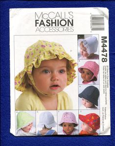 an image of children's hats and bonnets