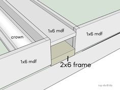 the width of a drawer is shown with measurements