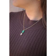 This is my favorite Rose & Clay necklace because it's so perfect, vintage, and dainty (and it looks great layered with our gold-filled chains as well)! This emerald color is so beautiful and striking; just be prepared for everyone to ask you where you got this necklace from. ;) This necklace is made with a 14-karat gold-plated chain and can be adjusted to be 18.5- to 20.5-inches in length. Emerald Color, Clay Necklace, Be Prepared, Gold Filled Chain, Rose Buds, So Beautiful, Looks Great, Gold Filled, For Everyone