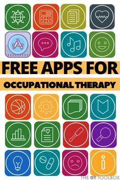 Free Apps for Occupational Therapy - The OT Toolbox Occupational Therapy Executive Function, Sensory Occupational Therapy, Occupational Therapy Teletherapy Ideas, Occupational Therapy Self Care Activities, Near Point Copying Occupational Therapy, Occupational Therapy Executive Functioning Activities, Multi Step Activities Occupational Therapy, Back To School Occupational Therapy Activities, High School Occupational Therapy