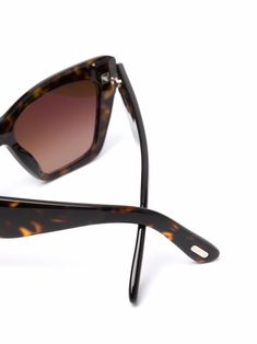 Image 3 of TOM FORD Eyewear Whyatt butterfly-frame sunglasses Moving To New York, Tom Ford Glasses, New York University, Tom Ford Eyewear, T Logo, Moving To Los Angeles, York University, Tom Ford Sunglasses, Havana Brown