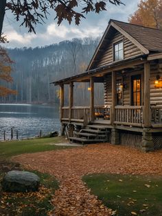 Lakeside Sunset Haven Cozy Cabin In The Woods, Lake Day, Watch The Sunset, Log Cabin Homes, Dream Living, Cabin Homes, The Sunset