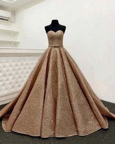 Princess Gold Gown For Quinceanera, Princess Style Gold Gown For Quinceanera, Princess Style Gold Gown For Debutante Ball, Gold Princess Gown For Debutante Ball, Gold Princess Gown For Quinceanera, Princess Style Quinceanera Dress With Sequins For Debutante Ball, Quinceanera Prom Dress With Sequins And Ball Gown Shape, Gold Ball Gown For Quinceanera, Gold Ball Gown With Sweetheart Neckline For Prom