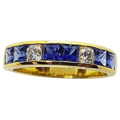 Blue Sapphire 1.25 carats with Diamond 0.20 carat Ring set in 18 Karat Gold Settings Width: 2.5 cm Length: 0.4 cm Ring Size: 54 Total Weight: 4.06 grams "We first opened doors in 1980 when it was then situated in the vicinity of the Victory Monument; a small and modest storefront with a couple of counters. From its humble beginnings to where it stands today, our company has proven its abilities as a jeweler. Since the beginning, we have been supplying fine quality pieces to dealers, wholesalers and customers worldwide. From then till now, our business still interrelates its name with quality products and excellent service, where commitment and sincerity toward customers will always be its motto." Blue Sapphire Diamond Ring, Diamond Ring Set, Blue Sapphire Diamond, Diamond Ring Settings, Ring Set, Ring Sets, Blue Sapphire, Sapphire Ring, Band Rings