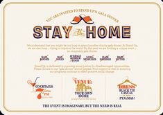 the homepage for stay at home