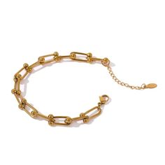 Gold Chain Link Bracelet Looking for a fun and flirty way to add a touch of luxury to your outfit? Look no further than our Chain Link Bracelet! Made with a gold plated chain these bracelets are sure to make you stand out from the crowd. Whether you're dressing up for a night out with the girls or headed to a special event, these earrings are the perfect finishing touch. 18K Gold Plated Stainless Steel Measures 7 Inches with an Additional 2 Inch Extention Lobster Clasp Heart Pendant .75 Inches I Chain Link Bracelet Silver, Snap Bracelets, Silver Chain Bracelet, Gold Bracelet Chain, Quartz Bracelet, Beautiful Heart, Gold Plated Chains, Chain Link Bracelet, Bracelet Gift