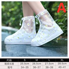 Pretty Flowers Waterproof Shoes Covers PN4970 ●Material:PVC ●Size:as picture (Please allow 1-3cm differs due to manual measurement.As different computers display colors differently,the color of the actual may vary slightly from the above images.Thanks for your understanding.) ●About Shipping: We attach great importance to the orders of each customer and parcel delivery. 1.Processing time: 2-3 business days. 2.Shipping time: 10-15 business days to US, please allow 3-4 weeks shipping to other country.(Shipping times can be affected by variable customs clearance times or public holidays.) Casual Non-slip Rain Boots, Non-slip Rain Boots, Slip-resistant Rain Boots With Round Toe, Non-slip Rain Boots For Rainy Season, White Waterproof Rain Boots For Spring, Spring Weatherproof Rain Boots With Round Toe, Casual White Rain Boots For Outdoor, Waterproof Spring Rain Boots With Round Toe, Waterproof Round Toe Rain Boots For Spring