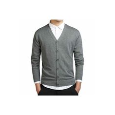 The cardigan is made with 100% cotton, which makes it comfortable to wear. Fabric: 100% Cotton Casual Slim Fit V-Neck Closure: Button Up Colors: Charcoal, Dark Blue, Grey, Black Sizes: M to 3XL Gender: Male Age: Adult Brand Name: NoEnName_Null Product ID: CJNSWTXZ02554 Note: All sizes are smaller than regular European and American sizes. Choose the larger size if your size is between two sizes. Please allow 2-3cm differences due to manual measurement. *CM to INCH converter size(cm） Length Chest Solid V-neck Cardigan For Layering, Cotton Cardigan With Buttons, Cotton Button-up Sweater With Buttons, Solid Cotton V-neck Cardigan, Cotton Buttoned Cardigan, Solid Cotton Cardigan With Buttons, Classic Gray Long Sleeve Cardigan, Cotton Sweater With Button Closure, Gray Cotton Cardigan With Long Sleeves