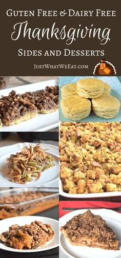 gluten free and dairy free thanksgiving sides and desserts