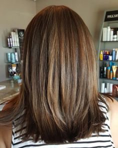 Blonde 2023, Haircut Shoulder Length, Haircut Shoulder, Long Layered Haircut, Brown Hair Trends, 60 Hair, Highlighted Hair, Brunette Balayage, Brunette Hair With Highlights