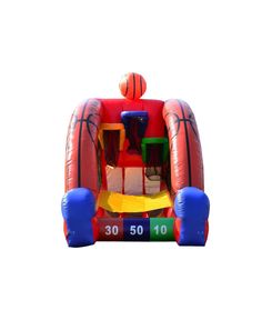 an inflatable basketball bouncer is shown on a white background