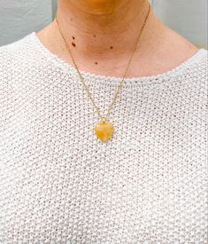 -Authentic yellow jade crystal heart necklace ♡ Yellow Jade Crystal Healing Properties: protects those who wear it by providing an abundance of happiness and success. Enhances courage and increases motivation to help you accomplish your goals. #crystalpendants #crystalhealing #pinterestworthy #pinterestaddict #pintrest #pinterestphoto #photooftheday #pinterestart #pinterestfind #pinterestinspo #aesthetic #picoftheday Healing Heart Pendant Jewelry With Natural Stones, Healing Heart Pendant With Natural Stones, Spiritual Heart Beads Pendant Necklace, Everyday Gemstone Heart Pendant Necklace, Heart-shaped Spiritual Crystal Necklaces For Healing, Spiritual Heart Beads Necklaces As Gifts, Spiritual Heart Beads Necklace With Heart Pendant, Citrine Necklaces With Natural Stones As Gift, Citrine Necklaces With Natural Stones For Gift