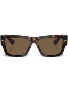 cedar brown acetate square frame brown tinted lenses logo print to the side straight arms curved tips These glasses come with a protective case. Dolce And Gabbana Eyewear, Lens Logo, Dolce E Gabbana, Square Frame, Dolce & Gabbana, Sunglass Frames, Square Frames, Tortoise Shell, Logo Print