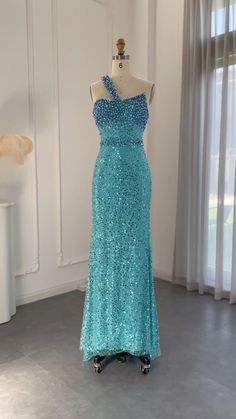 Aqua Blue Dress Gowns, Dresses For Women Wedding, Aqua Blue Dress, Drape Gown, Ingredients List, Blue Mermaid, Mermaid Evening Dresses, Wedding Guests, Formal Party