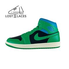 - Product Specifications - Brand: Jordan Model: Air Jordan 1 Mid Lucky Green Aquatone Product Code: Bq6472-033 Gender (For Sizing): Women Main Color: Green Performance/Activity: Lifestyle Not A Customized Item. Msrp: $125 - Product Condition - Brand New With Tags And Original Shoe Box.* 100% Authentic Product, Guaranteed. *Shoe Box May Have Minor Damage. Modern Green Lace-up High-top Sneakers, Modern Green High-top Sneakers With Abzorb Midsole, Modern Green High-top Sneakers, Modern Green High-top Sneakers With Round Toe, Green Nike Jordan Lace-up Shoes, Green High-top Synthetic Jordan Shoes, Green Leather Basketball Shoes With Boost Midsole, Green Synthetic High-top Sneakers With Boost Midsole, Green Synthetic Jordan Shoes With Cushioned Footbed