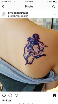 Running Tattoos For Women, Running Tattoos, Back Tattoos Spine, Lower Back Tattoo Designs, Running Tattoo, Girl Back Tattoos, Most Popular Tattoos, Fitness Tattoos, Back Tattoo Women