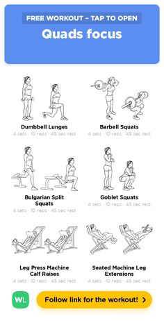 an exercise poster with the instructions for how to do squats and bench press ups