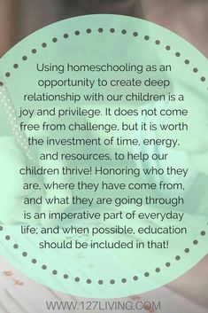 a person holding a pen in their hand with the words, using homeschooling as an opportunity to create children's