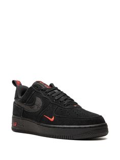 Find NIKE Air Force 1 Low Multi Swoosh /crimson Sneakers on Editorialist. black suede pull-tab at the heel signature Swoosh logo detail logo patch at the tongue front lace-up fastening perforated toebox round toe flat rubber sole These styles are supplied by a premium and authenticated sneaker marketplace. Stocking only the most sought-after footwear, they source and curate some of the most hard to find sneakers from around the world. Nike Air Force 1 Leather Streetwear With Logo Patch, Nike Air Force 1 With Logo Patch For Streetwear, Nike Suede Sneakers For Streetwear, Nike Air Force 1 High-top Leather With Logo Patch, Nike Leather Custom Sneakers With Logo-print Tongue, Nike Urban Suede Sneakers, Urban Nike Suede Sneakers, Custom Low-top Suede Sneakers For Streetwear, Custom Suede Low-top Sneakers For Streetwear