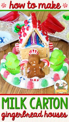 how to make a gingerbread house with milk and sugar