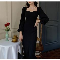 Shipping: Worldwide Express Shipping AvailableDelivery time: 7-15Days Fast ShippingReturns: Fast refund, 100% Money Back Guarantee.Brand Name: NoEnName_NullElasticity: Non StrechSleeve Style: Lantern SleeveFabric Type: BrocadePattern Type: SolidFit Type: Regulai FitSilhouette: StraightNeckline: V-NeckDecoration: NONEStyle: CasualDresses Length: Knee-LengthMaterial: PolyesterAge: Ages 25-35 Years OldOrigin: Mainland ChinaCN: GuangdongClosure Type: zipperType: RegularMaterial Composition: Syntheti Korean Dress Elegant, One Piece Clothes, Club Night Outfit, Party Midi Dress, Sleeves Women, Backless Crop Top, Fashion Lady, Midi Dress Party, Korean Dress