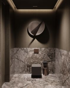 an elegant bathroom with marble walls and flooring