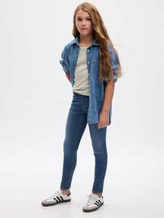 Gap Stretch Denim Bottoms, Stretch Denim Bottoms By Gap, Concert Hairstyles, Preteen Fashion, Keds Style, Girls Fall, Spelling Bee, Girls Fall Outfits, Pose References