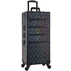 PRICES MAY VARY. 【Portable Travel Makeup Trolley】： The size of the Stagiant travel makeup case is 13.4 x 9.7 x 30.5 inches, and the makeup trolley's pull rod can be fully extended to a height of 38", which is a suitable and comfortable height for use. This makeup trolley is solid and durable, with strongly reinforced frames made of Grade-A aluminum. The makeup trolley features a lock for added security. Great for carrying everything you need no matter where you are. 【Transformable 4 in 1 Makeup Makeup Trolley, Rolling Makeup Case, Cosmetic Train Case, Makeup Train Case, Makeup Training, Makeup Travel Case, Salon Ideas, Makeup Travel, Swivel Wheels