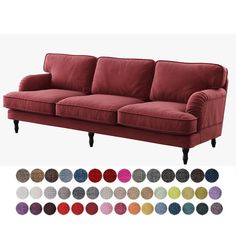 an image of a couch with different colors