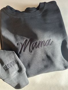 This is to add a name to your custom pet or mama embroidered sweatshirt - add this listing to your cart with the crewneck purchase. Three names MAX. Please message me with any questions!