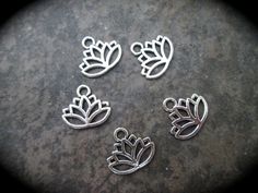 Lotus Charms package of 5 charms perfect for adjustable bangle bracelets Yoga charms by BeadClearanceDepot on Etsy https://www.etsy.com/listing/240250588/lotus-charms-package-of-5-charms-perfect Expandable Bangle Bracelet, Meditation Bracelet, Adjustable Bangle Bracelet, Adjustable Bangle, Mala Necklace, Jewelry Creation, Tell Me, Antique Silver, Sofia