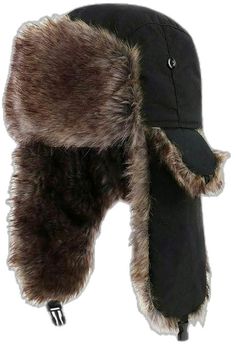 Trapper Hat Men, Trooper Hat, Winter Skiing, Russian Hat, Aviator Hat, Ski Hat, Trapper Hat, Cold Weather Gear, Ski Hats