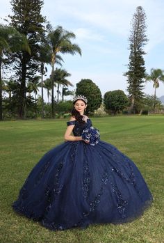 Experience the perfect blend of modern elegance and tradition with our carefully chosen collection of blue Quinceanera dresses for 2024 at Adasa. Our gowns are made to commemorate this significant occasion by fusing traditional style elements with modern elements. It is possible to find a shade of blue that is ideal for both the celebration's theme and your personal style, whether you're going for something delicate and subtle or bright and aggressive. Quinceanera Dresses Blue And Black, Navy Blue Dress Sweet 16, Blue Navy Quinceañera Dress, Quinceanera Dresses Navy Blue And Silver, Quncie Dresses Navy Blue, Navy Blue Quinceanera Dresses Mexican, Dark Navy Quinceanera Dresses, Sweet 16 Dark Blue Dress, Navy Blue 15 Dress