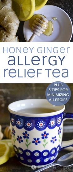 Allergies making you miserable? Find relief and healing with this easy, homemade honey Ginger Allergy Relief Tea and get my 5 tips for minimizing the effects of allergies. #allergies #tea #honey #ginger #paleo #gapsdiet Natural Remedies For Asthma, Natural Asthma Remedies, Asthma Remedies, Asthma Relief, Honey Ginger, Allergy Remedies, Ayurvedic Remedies, Gaps Diet