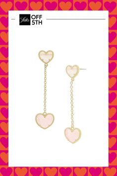 From The Heart Collection. Pink Crystal 14k Goldplated Brass Post & Back Imported Size Drop, About 2.875" Click Here For A Guide To Jewelry & Watches. Center Core - W Jewelry > Saks Off 5th. Jankuo. Gold Plated Dangle Jewelry For Valentine's Day, Yellow Gold Metal Jewelry For Valentine's Day, Formal Pierced Jewelry For Valentine's Day, Valentine's Day Tarnish Resistant Gold-tone Jewelry, Valentine's Day Tarnish-resistant Gold-tone Jewelry, Valentine's Day Yellow Gold Metal Jewelry, Valentine's Day Yellow Gold Jewelry, Gold-tone Gold-plated Jewelry For Valentine's Day, Tarnish Resistant Drop Earrings For Valentine's Day