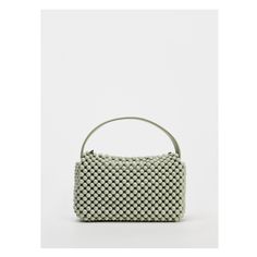 Rectangular crossbody bag. Beaded exterior. Handle and shoulder strap. Inner lining with pocket. Height x Length x Width: 5.5 x 9.3 x 3 inches (14 x 23.5 x 7.5 cm) Beaded Crossbody Bag, Career Woman, Crossbody Bag Women, Beauty Sale, Moss Green, X 23, Bags Women, Mousse, Crossbody Bag