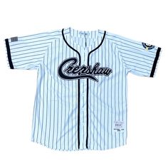 Headgear Classics Crenshaw Pinstripes Baseball Jersey-White Headgear Classics Hgc072-Baj-01 White Crenshaw Pinstripe Baseball Jersey Victory Lap 2018 All Our Items Are Licensed Authentic & Brand New Come In A Bag. South Africa Rugby Jersey, Travis Kelce Jersey, Nike West, Blue Black Color, Color Rush, Nike Jersey, Rugby Jersey, White Jersey, Mens Tee Shirts