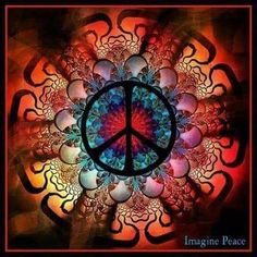 Imagine Peace ☮️ Peace Sign Symbol, Peace Happiness, Good Morning World