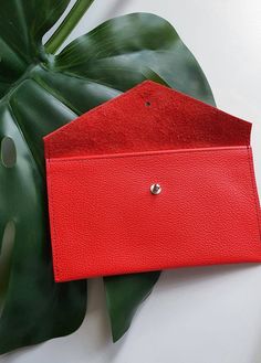 Handmade 100% soft leather mini coin and card wallets. Elegant and well constructed with a single closure. Includes Inside pocket. Measurements: Length 16cm Width    9cm Cleaning - wipe with a damp cloth. Red Money, Leather Obi Belt, Leather Wrap Belt, Money Purse, Purse Handmade, Leather Coin Purse, Pocket Wallet, Valentines Gifts For Her, Orange Leather