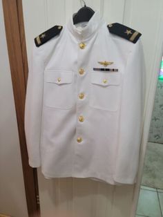 (eBay) Find many great new & used options and get the best deals for US Navy Pilots Dress White Jacket & Trousers TOP GUN COSTUME 40/24 Pants 36/32 at the best online prices at eBay! Free shipping for many products! White Jacket, Us Navy, Pilots, Dress White, White Dress, Trousers, Collectibles, Navy, Free Shipping