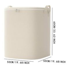 an image of a white lamp shade with measurements